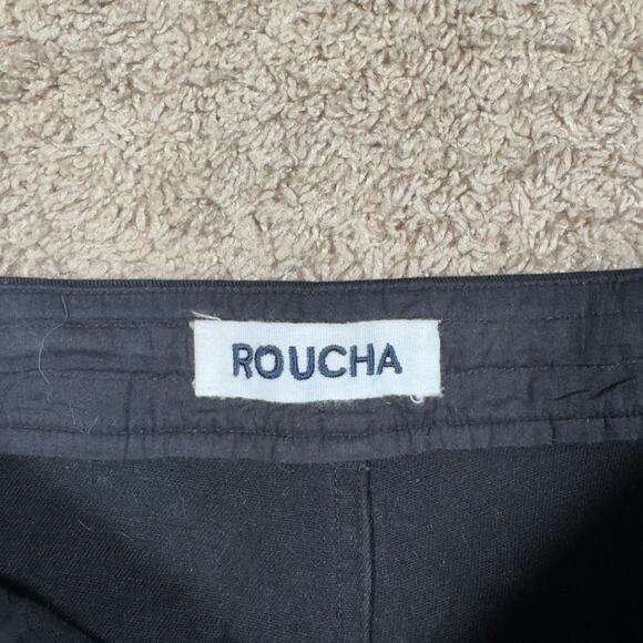 Roucha Women's Size CC (10-14) Black New Pal Denim Cinch Waist Crop Pants - Picture 3 of 11